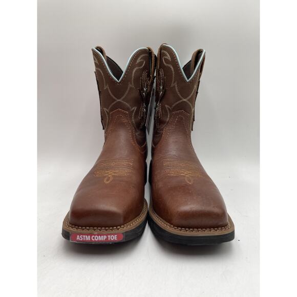 Justin GY9960 CHISEL Women's NEW Nano Composite-Toe Boot Brown US Size 11 - Picture 5 of 11